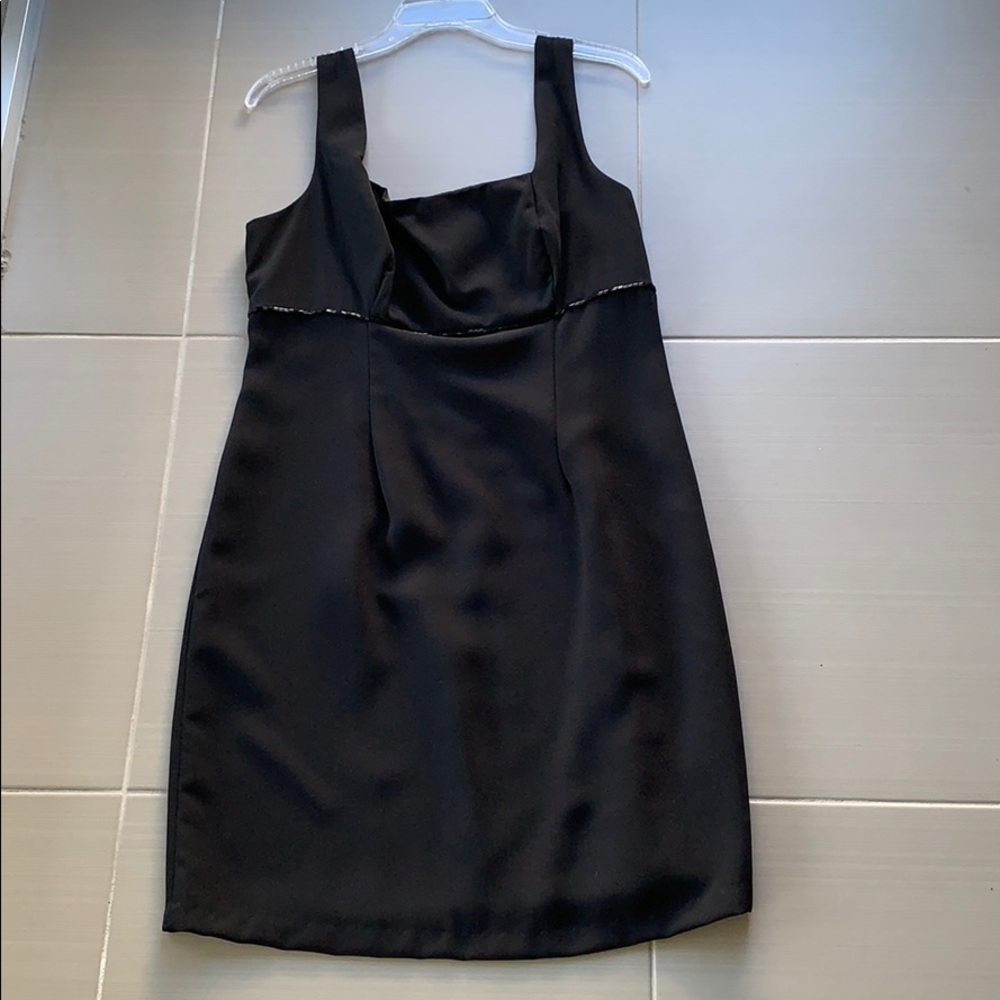 Black Cocktail Dress with Detail Beading Sz 10